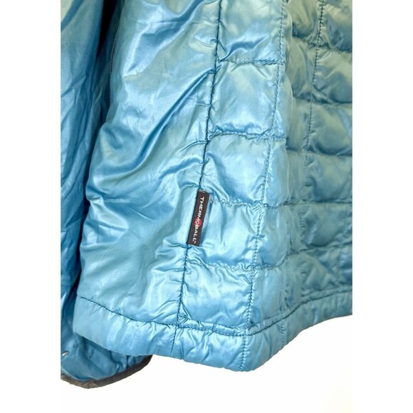 Men’s The North Face Thermoball Full Zip Long Sleeve Quilted Puff Green Jacket S - Picture 12 of 15
